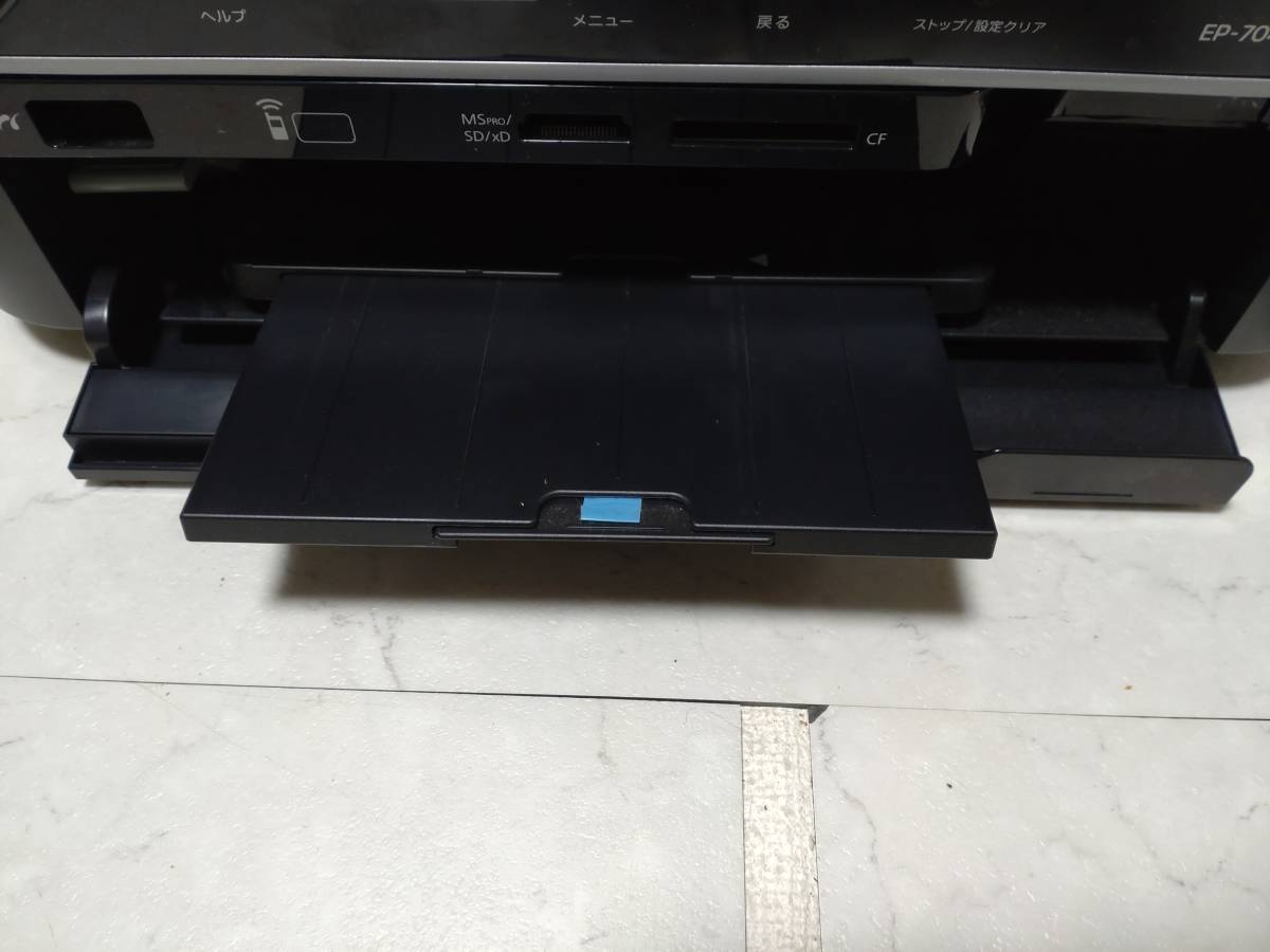 d0487◆動作品◆エプソン EPSON カラリオ EP-704A プリンター複合機◆取説・CDトレイ付き_画像5