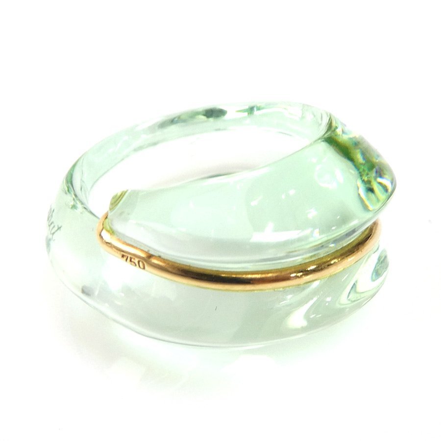 Баккара -кольцо/кольцо кристалл/K18 светло -зеленый R9825F