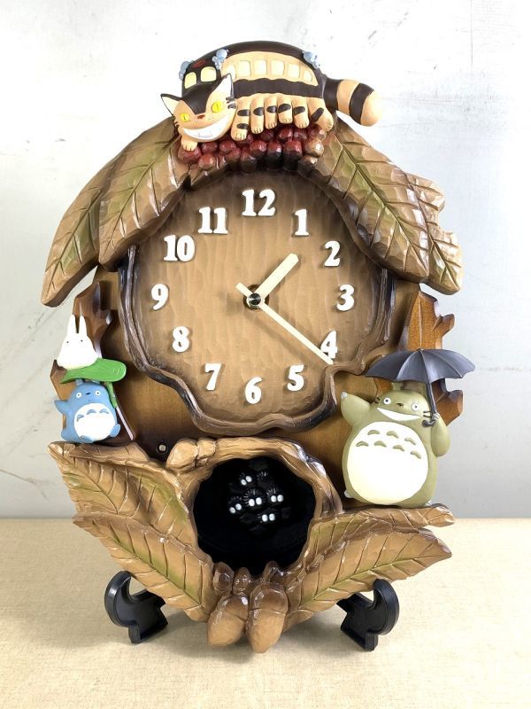 ジブリ 壁掛け時計 トトロ - 掛時計