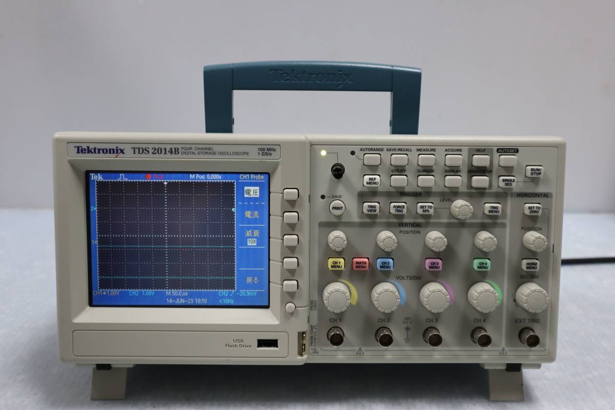 E3414 K Tektronix TDS2014B デジタルストレージオシロスコープ テクトロニクス 中古_画像2