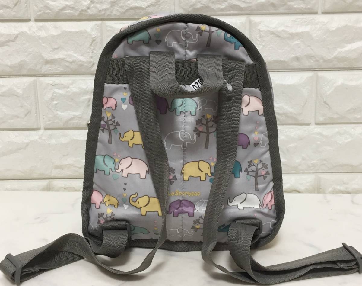 no18020 LeSportsac レスポートサック ナイロン リュックサック デイパック ☆_画像2