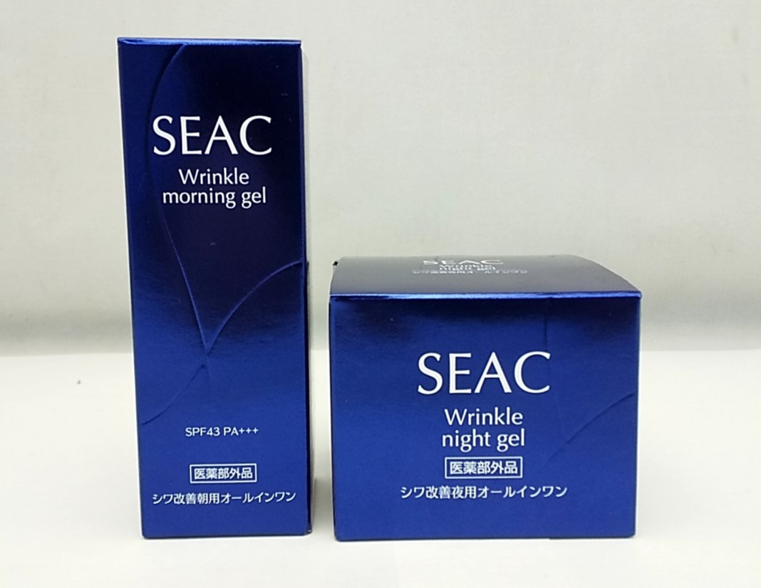 【未使用品】 シーク　シワ改善　オールインワン　朝用　+　夜用　セット　各25g　/　SEAC　リンクルジェル_画像1