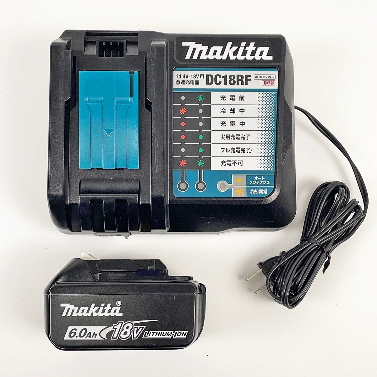 makita マキタ コードレスインパクトレンチ TW1001D 18V 充電器 バッテリ6.0Ah ケース [B1937]_画像7