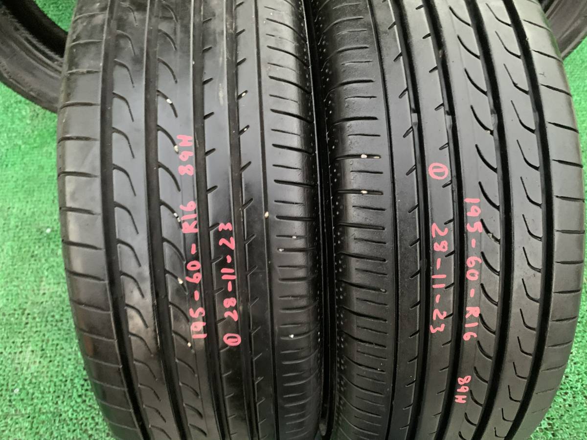 281123 中古タイヤ 195/60R16 89H 4本セット ヨコハマ ブルーアース RV-02 YOKOHAMA BLUEARTH RV-02 セレナ ウィッシュ ラフェスタ_画像3