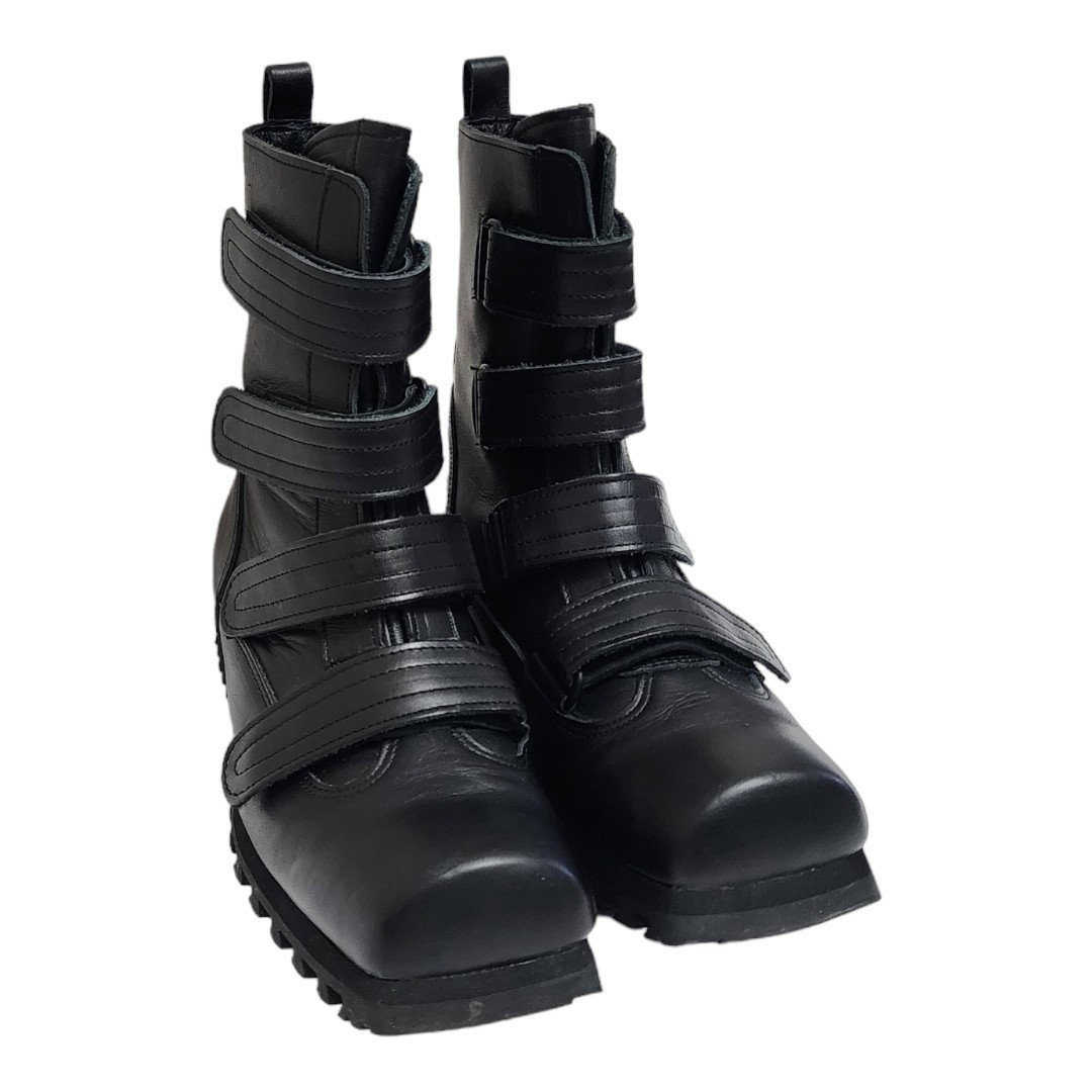 Yahoo!オークション - 90s Koji Kuga Belted Platform Boots Yahoo!オークション - 90s Koji Kuga Belted Platform Boots