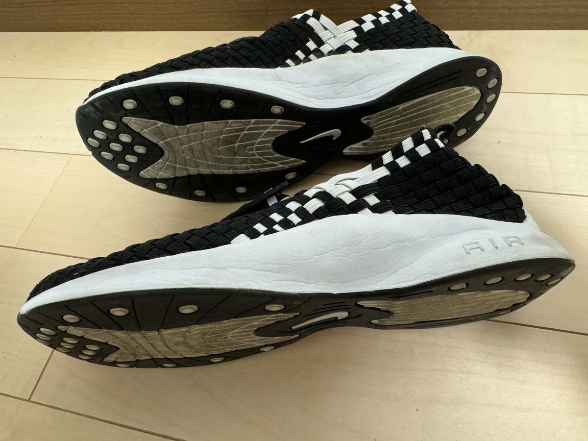 NIKE AIR WOVEN 27.0cm 白黒 ナイキエアウーブン_画像2