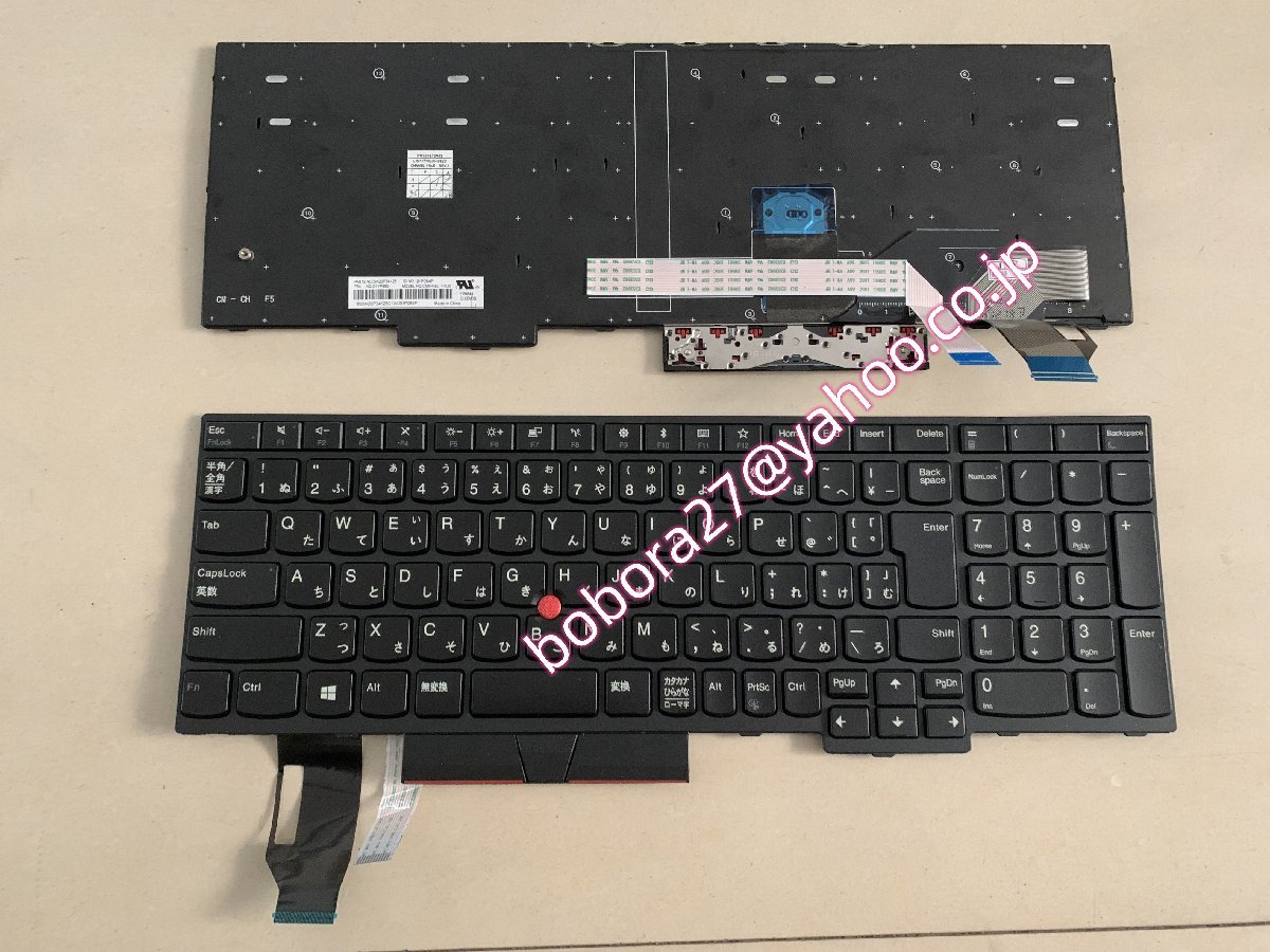 純正新品　LENOVO Thinkpad E580 E585 E590 E595 L580 L590 T590 日本語キーボード_画像1