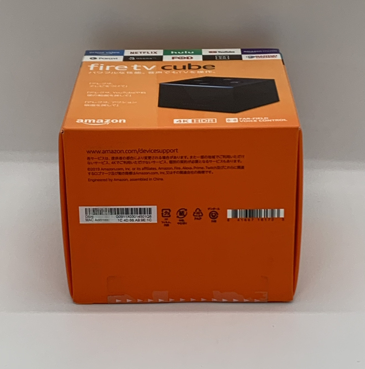 □ Fire TV Cube 4K HDR対応Alexa対応音声認識リモコン付属