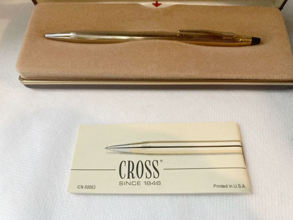 ◆ クロス 【CROSS】 クラシックセンチュリー ボールペン ゴールド 1/２０ １０KT 　◆_画像2
