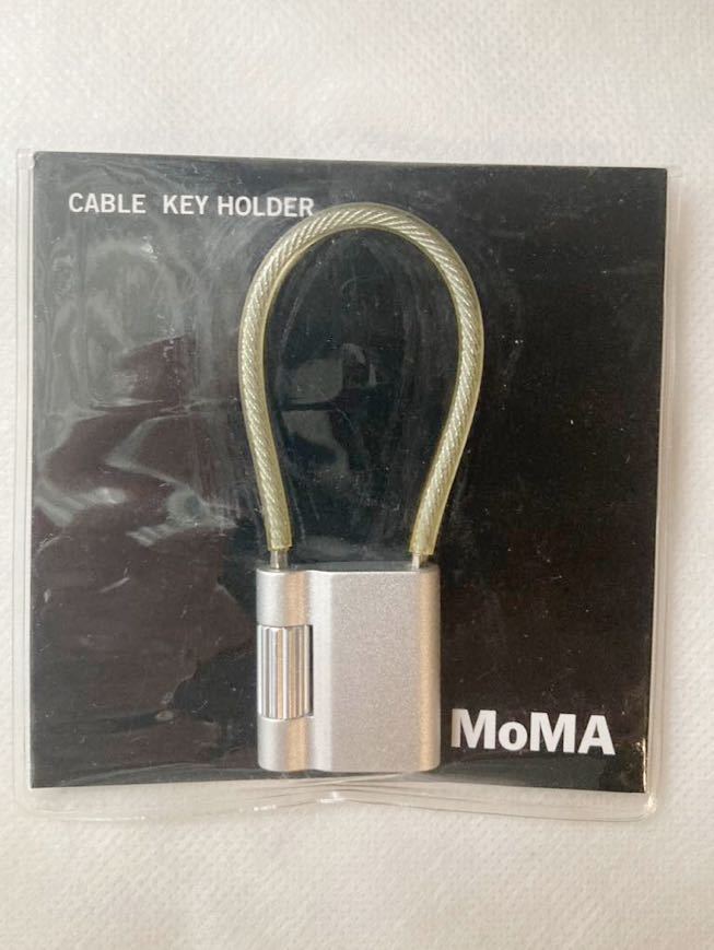 ◆ ニューヨーク近代美術館 【MoMA】 オリジナルケーブルキーホルダー シルバー 　◆_画像1