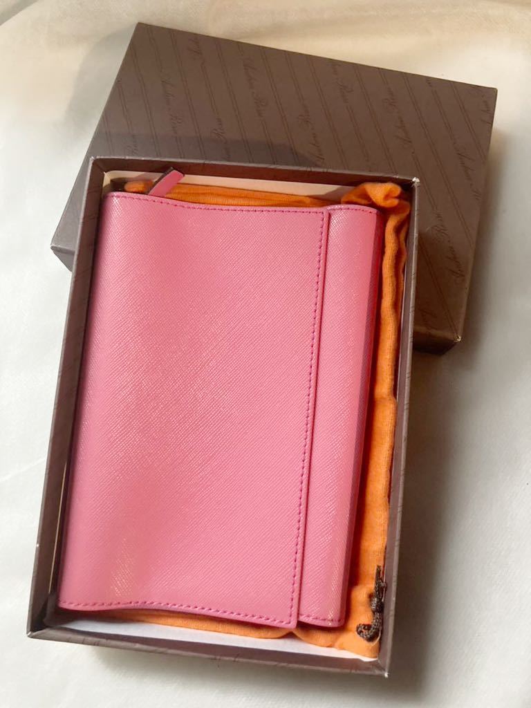* Andre a* Rossi [ANDREA ROSSI] leather book cover pink *