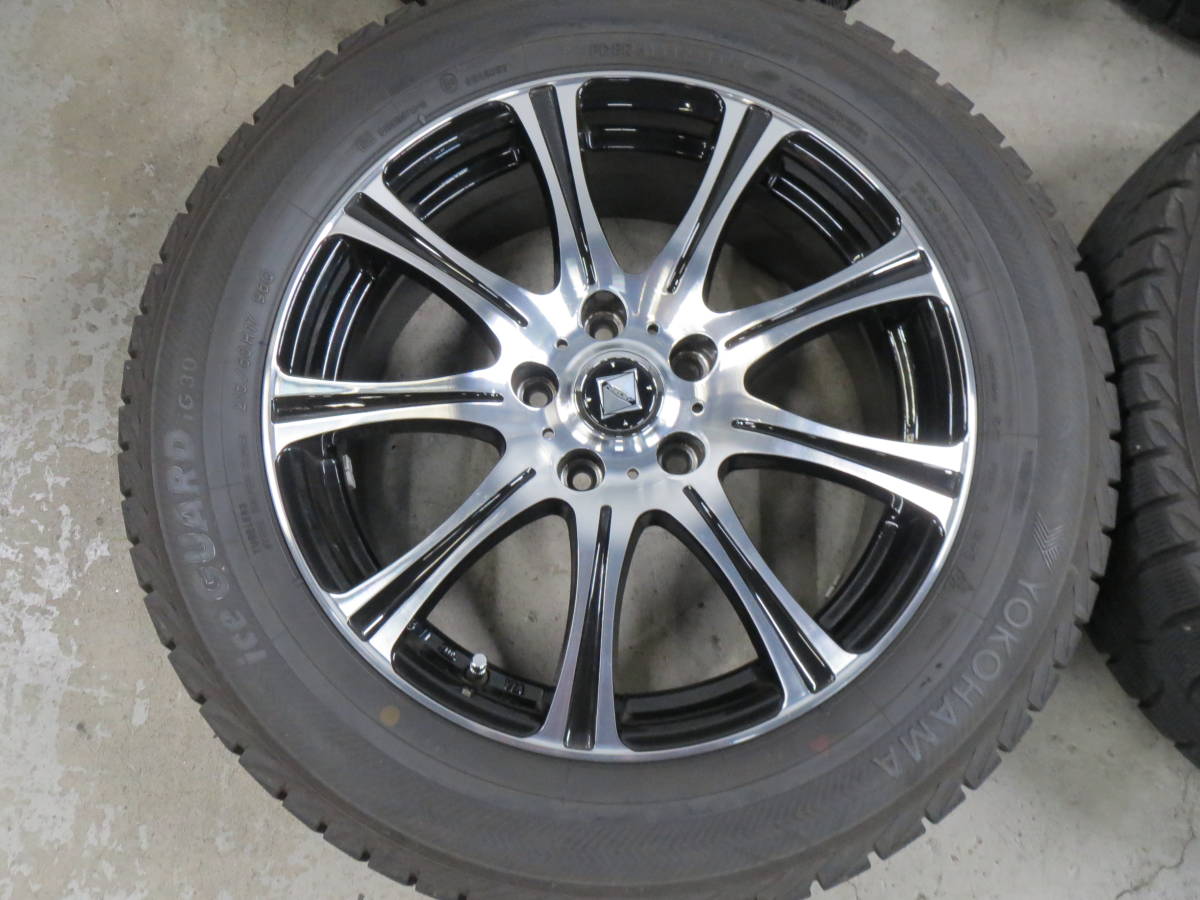 美品 使用期間短い 20アルファード 社外ホイールスタッドレスセット WEDS 215/60R17 7J +40 114.3 引取りOK_画像2