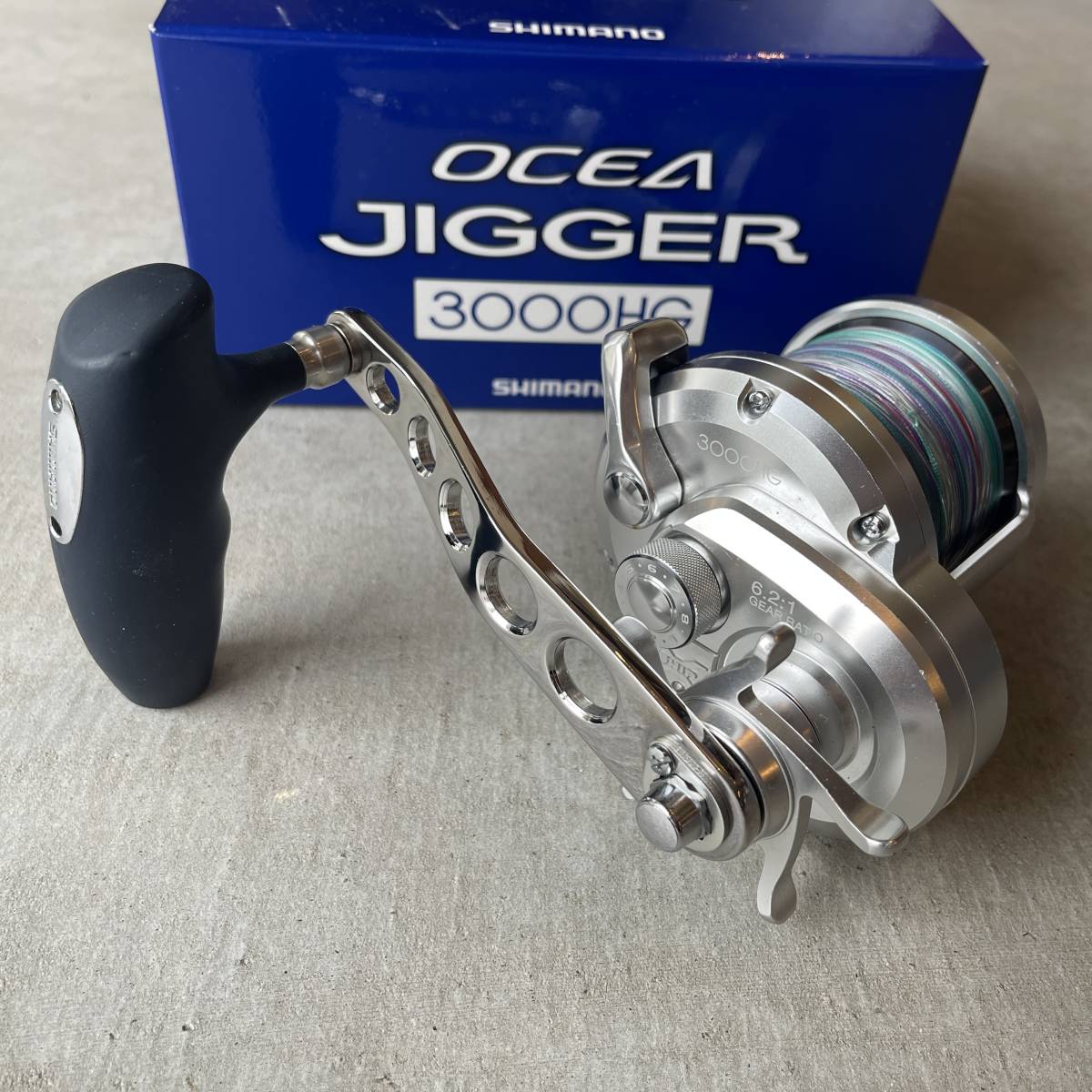 1円〜シマノ17オシアジガー2000NRPG 右巻き 嶋田ハンドル100mm AE100