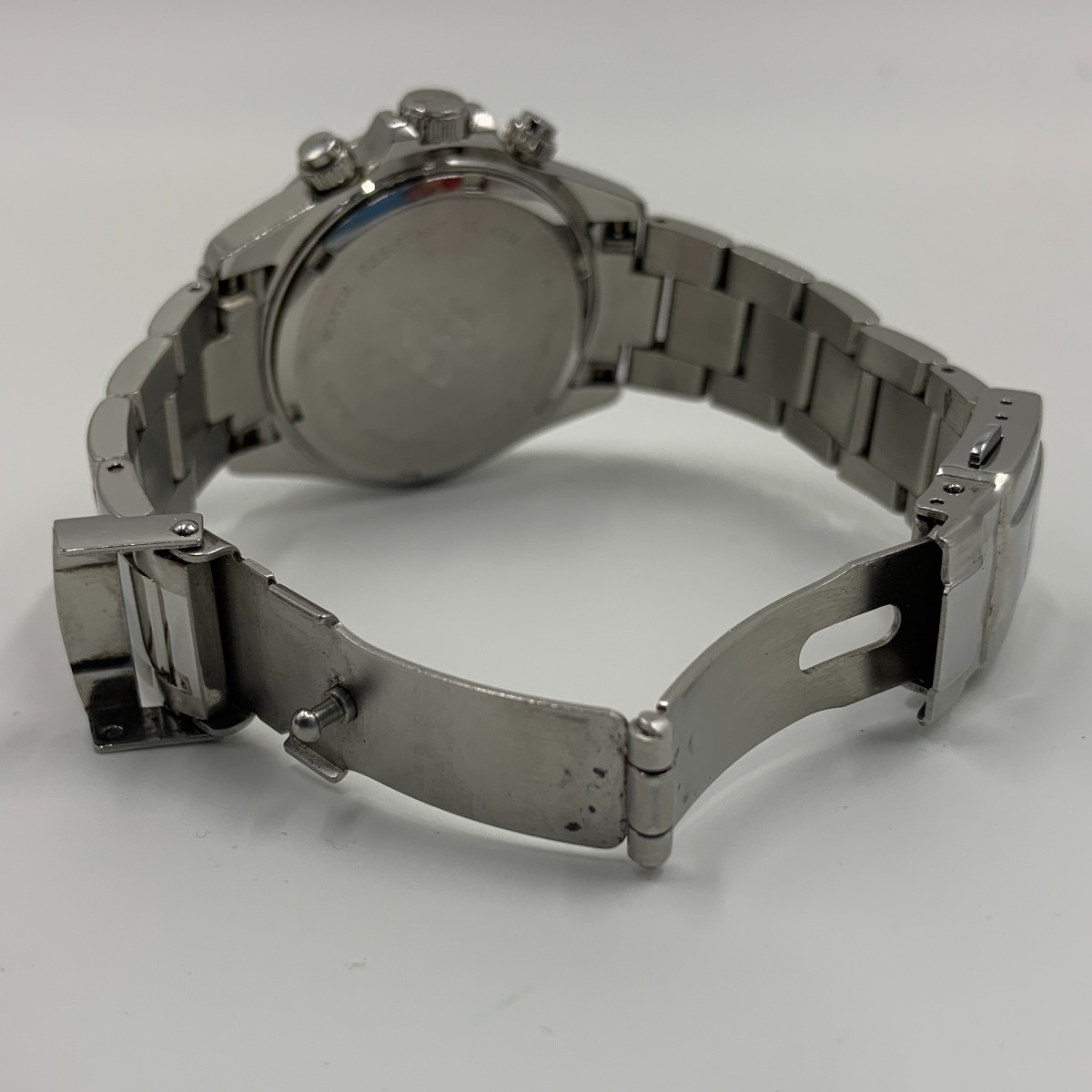〇〇 TEKNOS テクノス クロノグラフ 腕時計 T4272 シルバー 傷や汚れあり_画像6