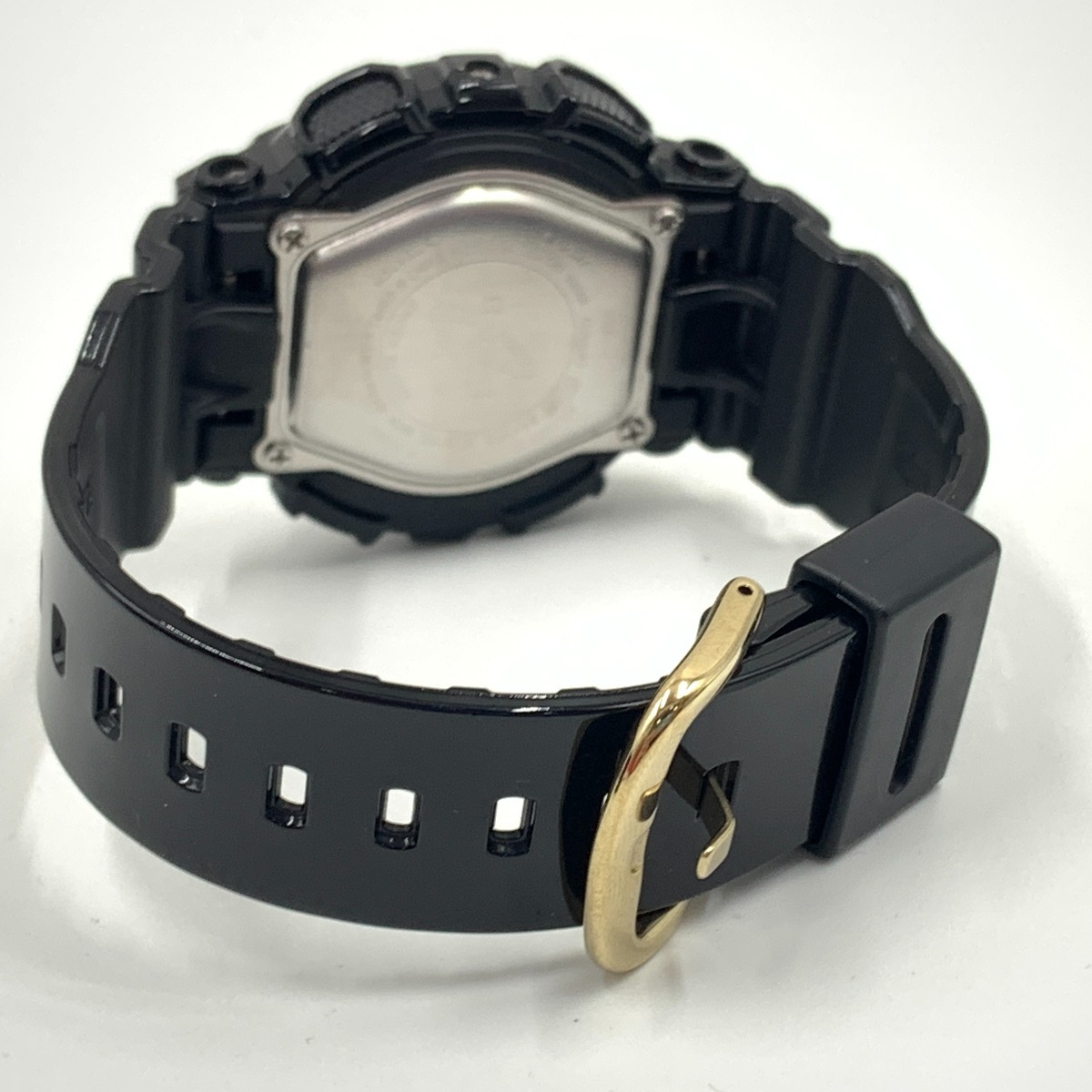 〇〇 CASIO カシオ Baby-G ベビージー レディース 腕時計 BA-110 ブラック x ゴールド やや傷や汚れあり_画像5