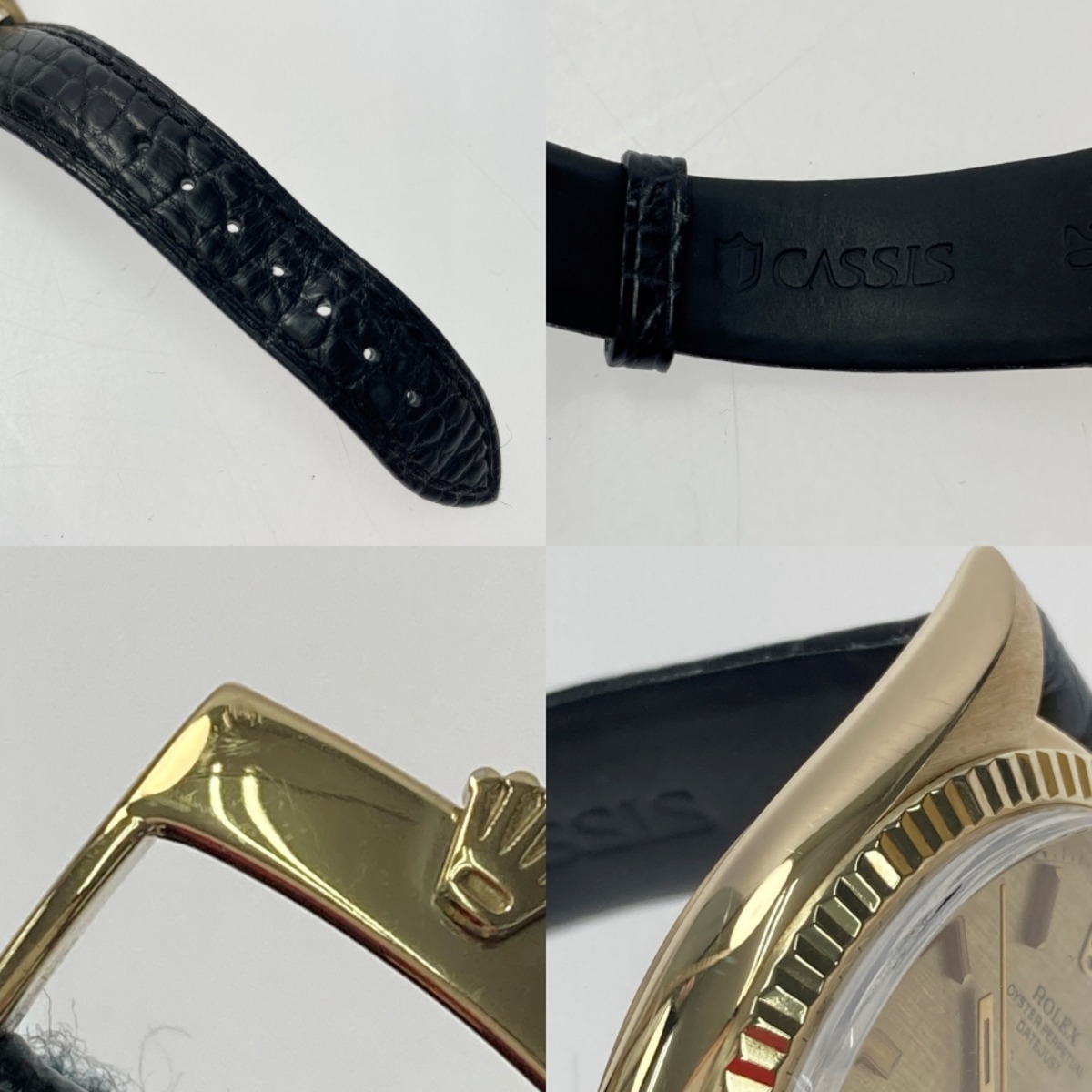 ☆☆ ROLEX ロレックス デイトジャスト K18 1601 シャンパンゴールド 自動巻き メンズ 腕時計 やや傷や汚れあり_画像7