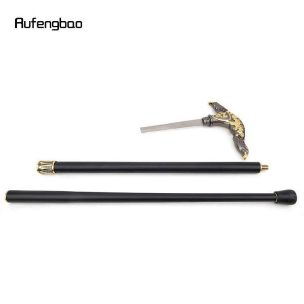 DA005: Golden . black. Eagle head walking stick .. plate cane plate cosplay 