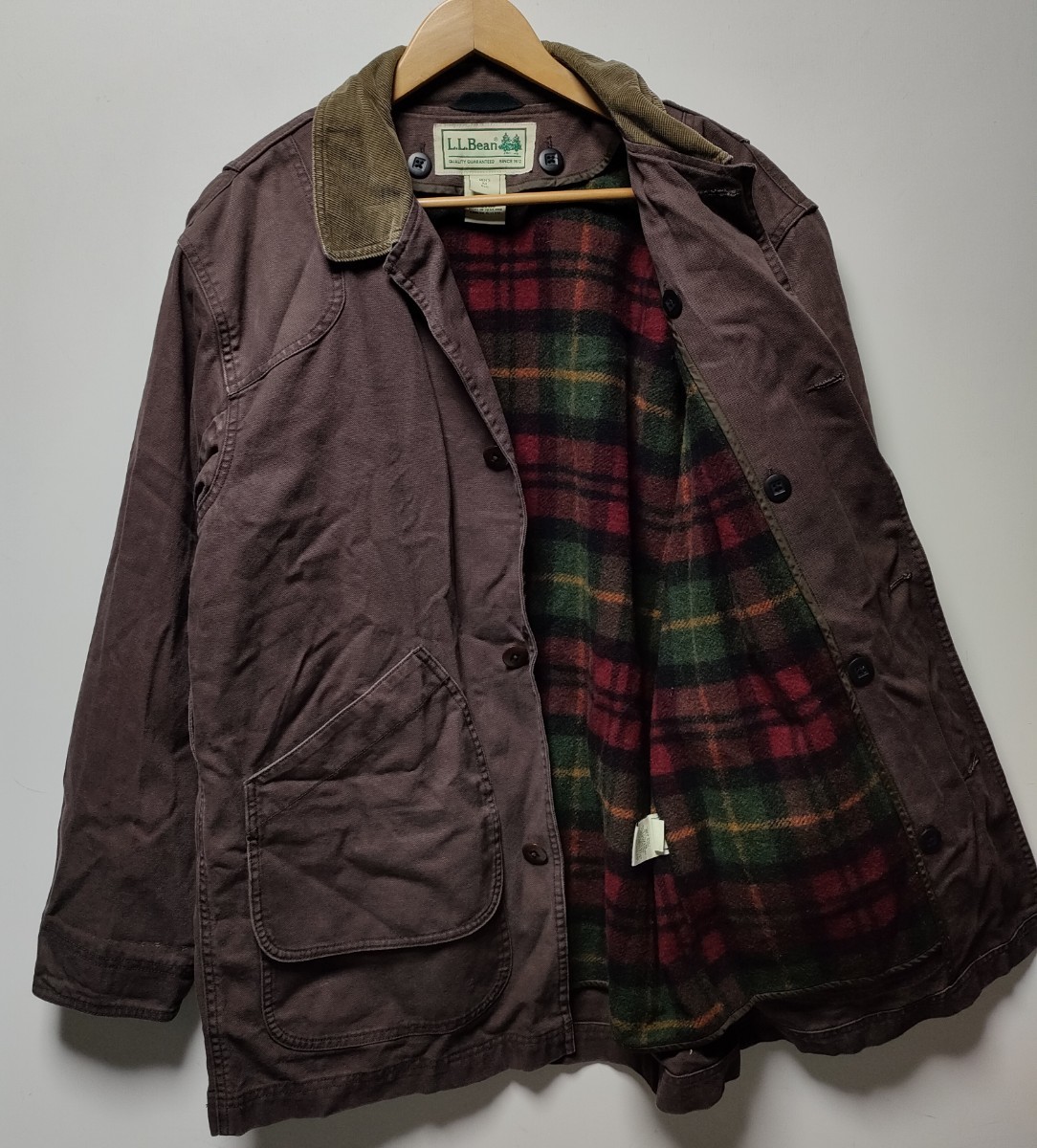 LL bean ライナー付 ハンティングジャケット M 茶 【A14】 エルエルビーン L.L.Bean_画像1