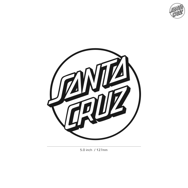 [SANTACRUZ] sun ta cruise *02*da ikatto sticker * cut pulling out sticker *5.0 -inch *12.7cm