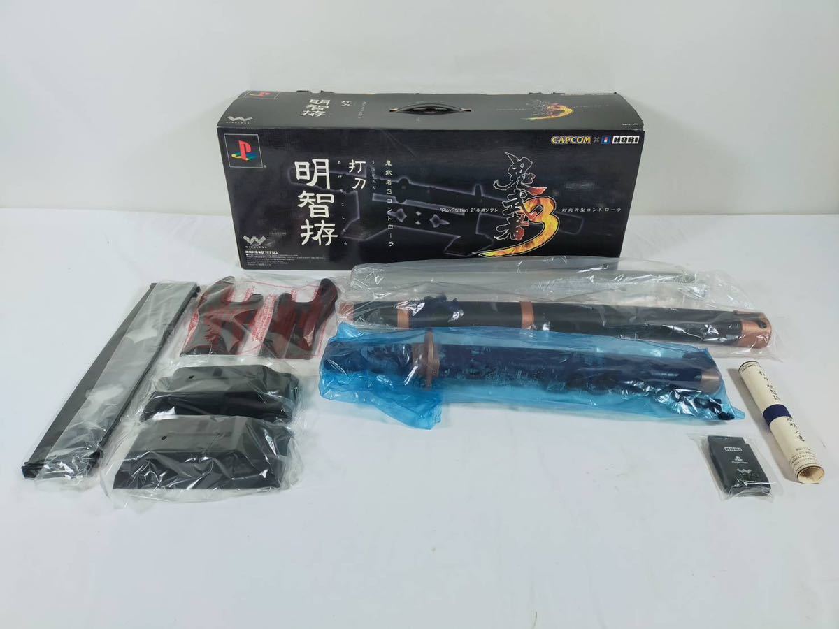 HORI ホリ PS2 鬼武者3 専用コントローラ 打刀 明智拵 レア 希少 元箱付