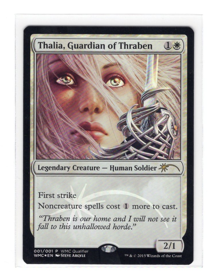 MTG/WMC/英語/Foil/スレイベンの守護者、サリア/Thalia, Guardian of Thraben 2/4_画像1