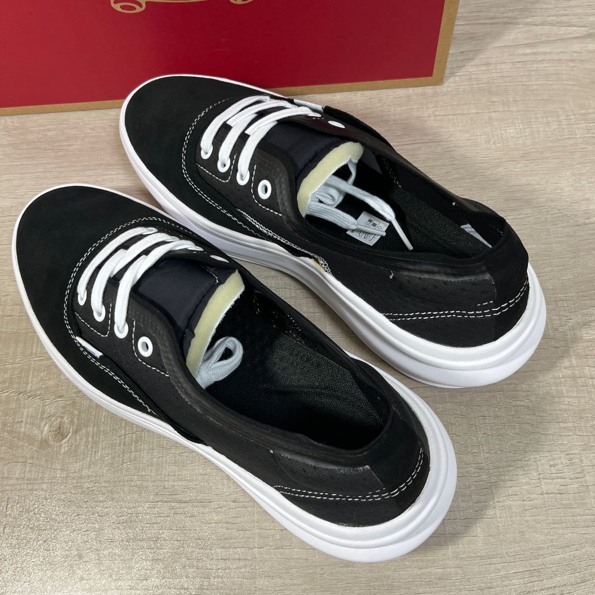 1円スタート売切り 新品未使用 VANS Authentic オーセンティック オーバートCC 厚底 ダット ブラック USA企画 28cm 希少モデル_画像6