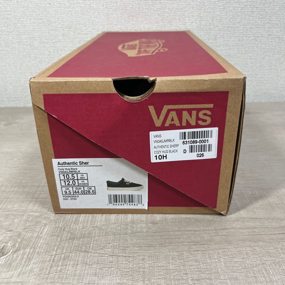 1円スタート売切り 新品未使用 vans バンズ スニーカー オーセンティックAUTHENTIC SHERPA ボア ブラック 希少ブラックボア 28.5cm_画像8