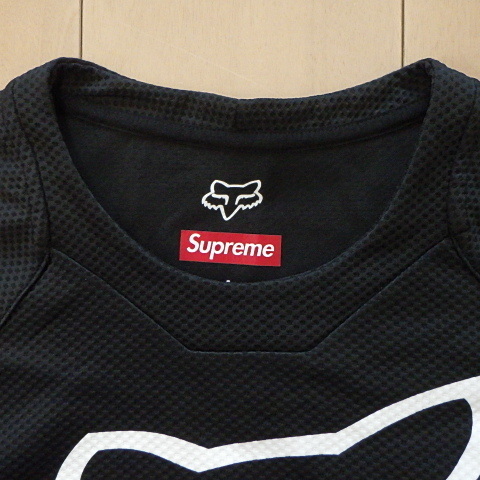 ★ 海外正規品 18SS Supreme シュプリーム Fox Racing Moto Jersey Top フォックス レーシング モトクロス ジャージ トップス シャツ (黒L)_画像7