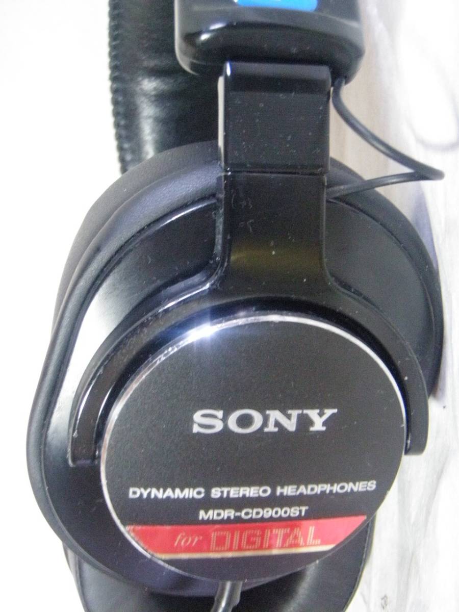 SONY MDR-CD900ST 極厚イヤーパッド新品互換品交換済 音出確認済 モニターヘッドホン　166_画像7