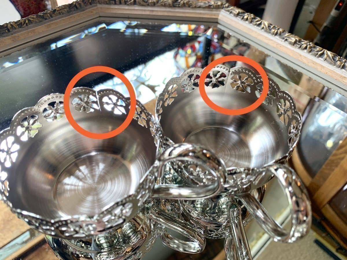 未使用】 ジャパンシルバー カップ ソーサー 耐熱ガラス 未使用】 ジャパンシルバー カップ ソーサー 耐熱ガラス