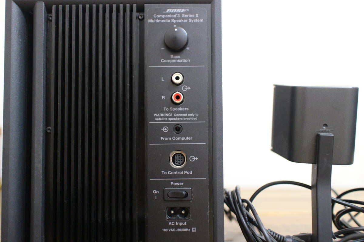 運費¥40,000以上Bose Companion 3系列II系統PC揚聲器Bose​​重低音低音單元操作確認 原文:送料格安 ￥4万以上 Bose Companion 3 Series II system PCスピーカー ボーズ 重低音 ウーファー 動作確認済み 