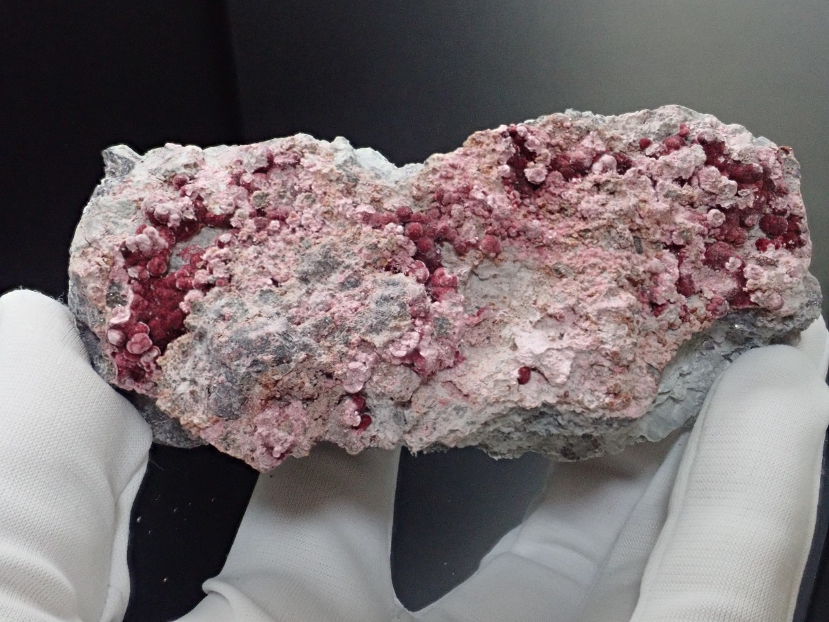 【希少な球状化結晶471g】エリスライト　コバルト華　原石　標本_画像3