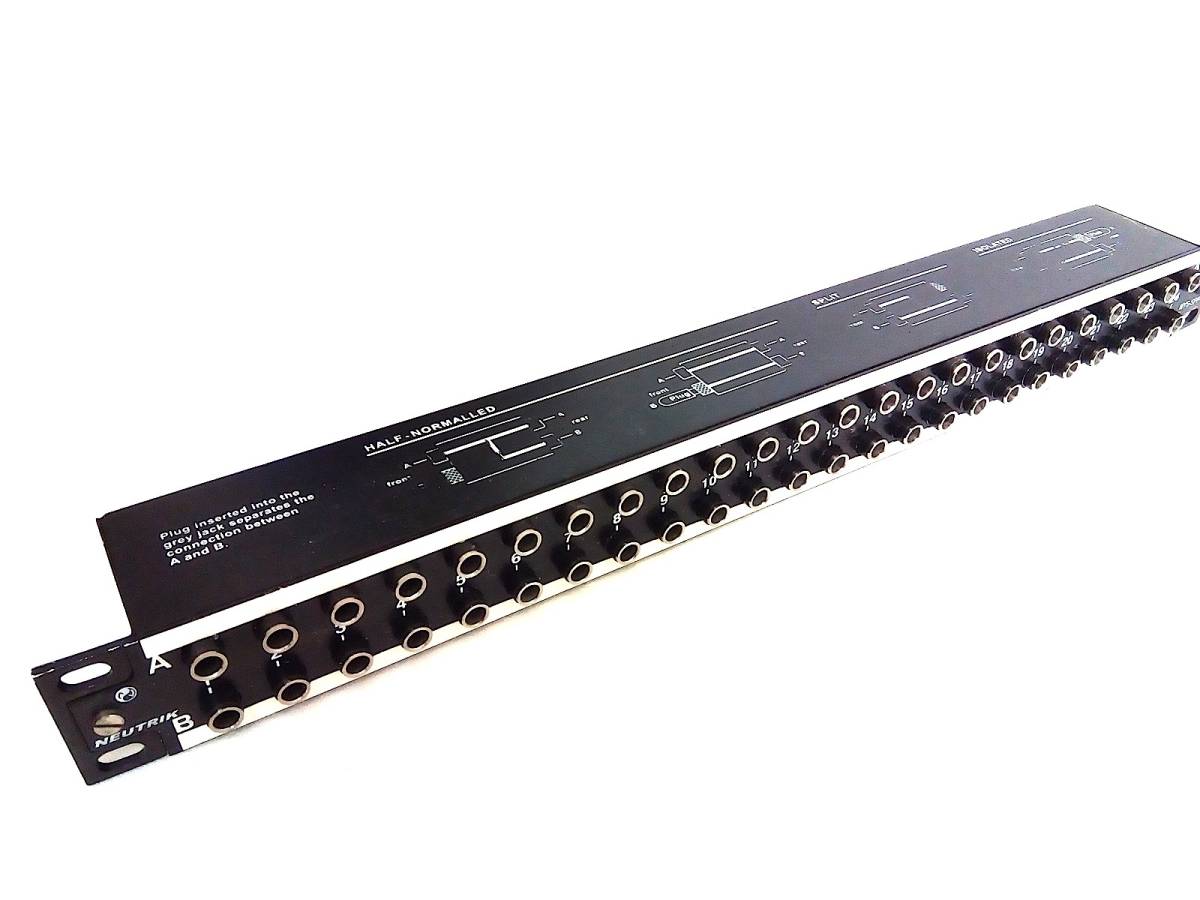 NEUTRIK 1U rack mount patch bay phone ebay used reference price prompt decision 11,982 jpy all ch terminal verification Neutrik PATCHBAY prompt decision equipped 