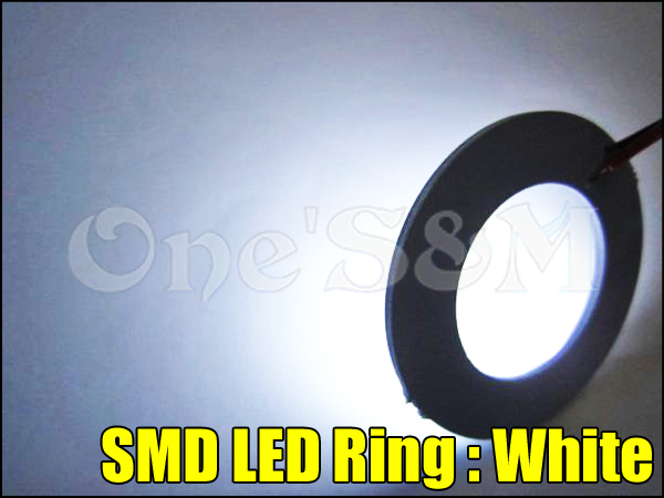 E8-2WT SMD LEDリング イカリング 白 ゼファー400/χ/750/1100 ZR400C ZRX400/1100/1200 バリオス W400/650/800 エストレア 汎用_画像2