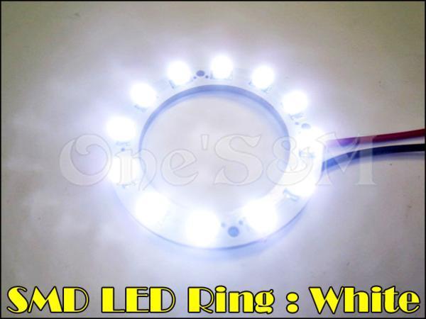 E8-2WT SMD LEDリング イカリング 白 ゼファー400/χ/750/1100 ZR400C ZRX400/1100/1200 バリオス W400/650/800 エストレア 汎用_画像1