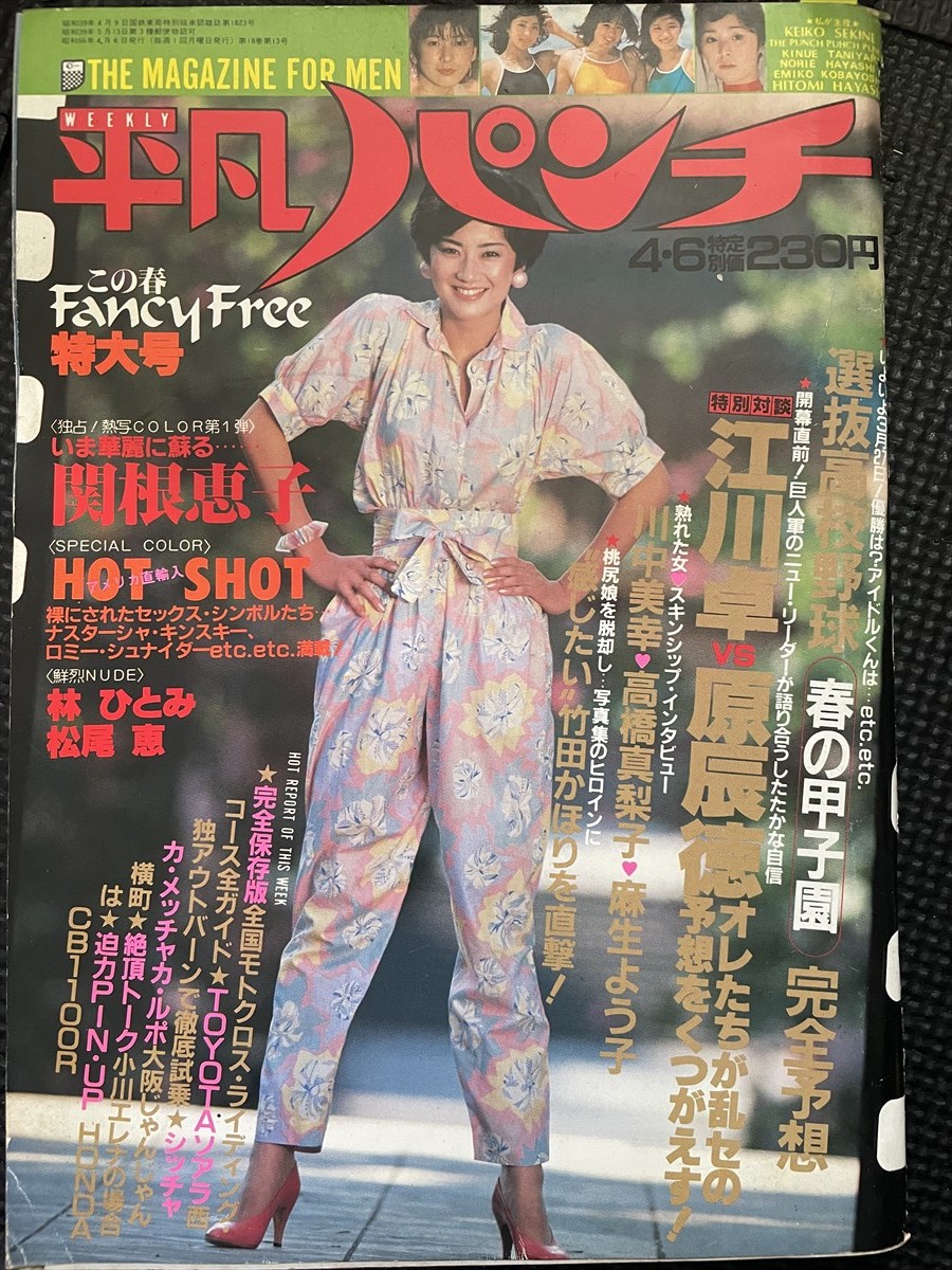 平凡パンチ 1981年4月号 石川ひとみ 関根恵子 林ひとみ 松尾恵 小川エレナ 川中美幸 高橋真梨子 麻生よう子 ピンナップ付★W３７a2311_画像1