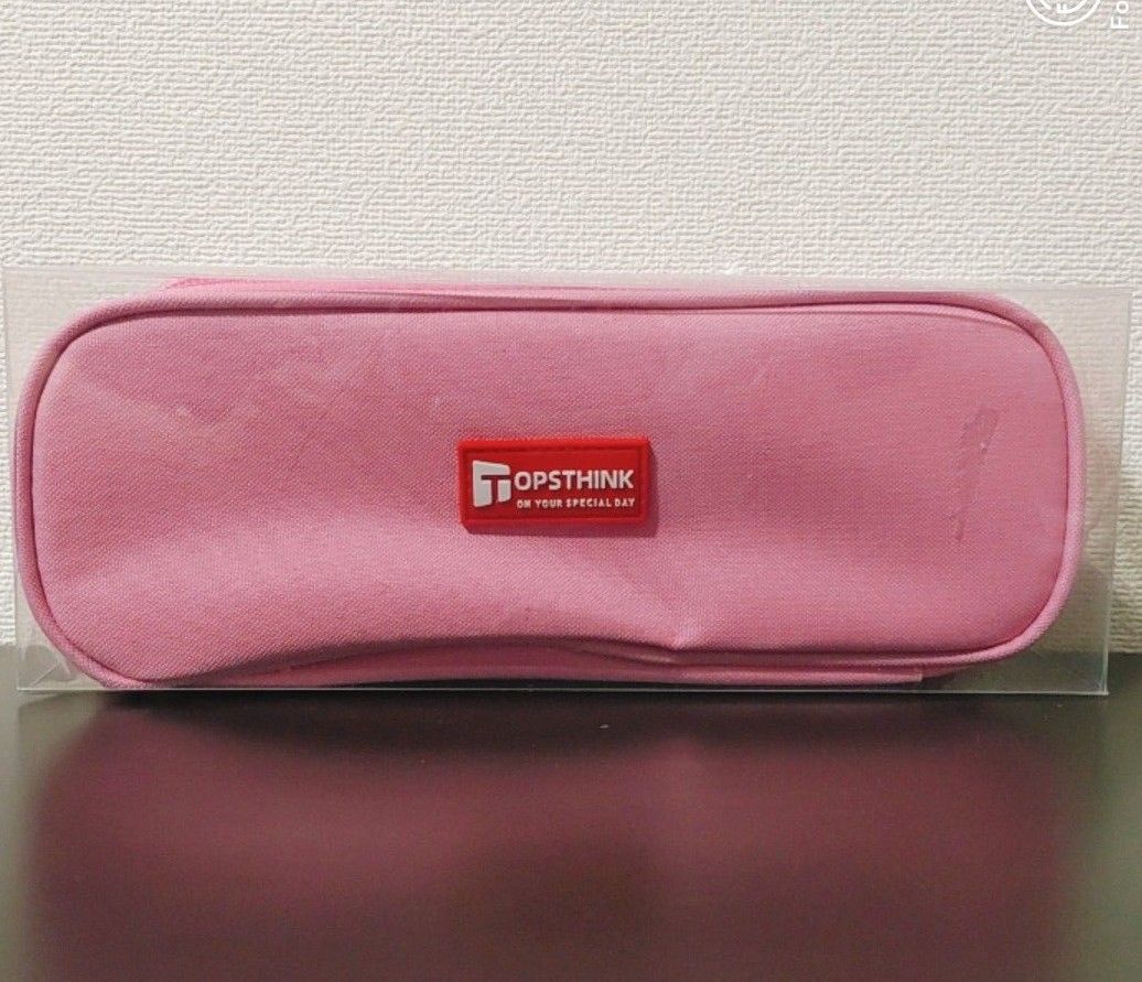 ペンケース 筆箱 容量 スリム おしゃれ シンプル 大容量 多機能 小物入れ ピンク 三層筆箱