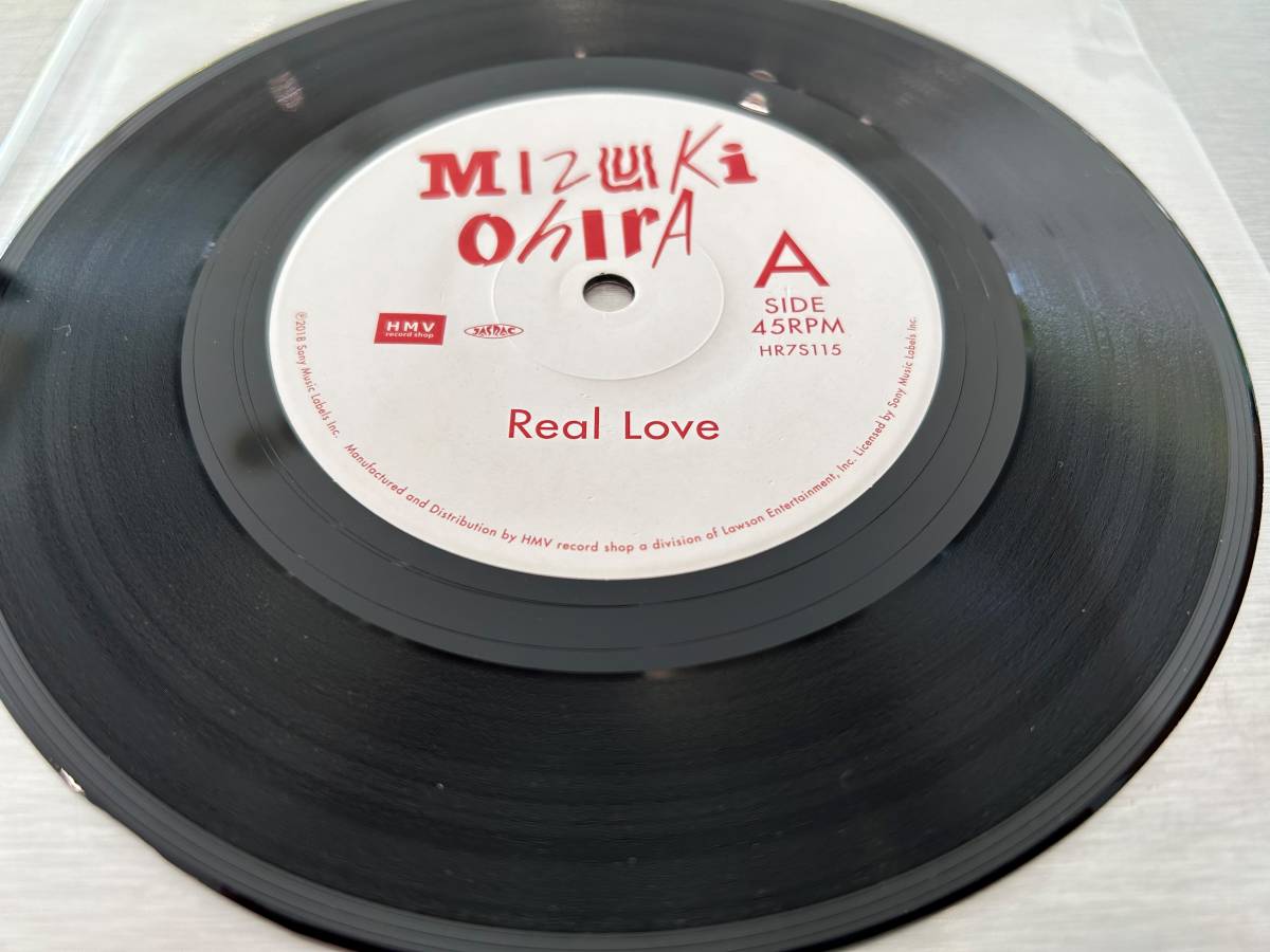 大比良瑞希 Real Love レコード　７インチ　中古比較的美品_画像2