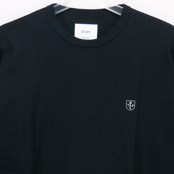 WTAPS ダブルタップス 22AW All 03/LS/COTTON.CRST 222ATDT-CSM07 コットン ロングスリーブ Tシャツ ロンT 長袖 ブラック noz_画像2