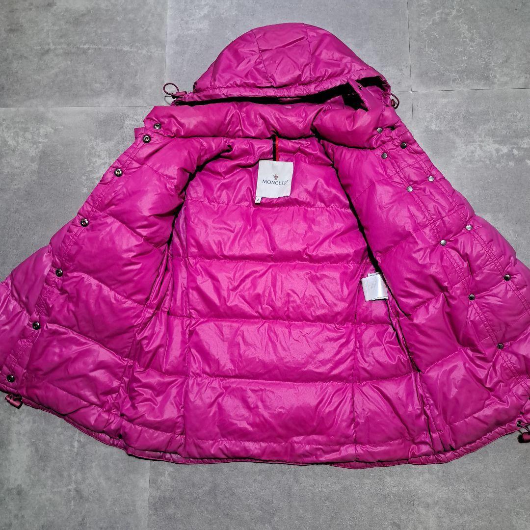 MONCLER モンクレール BERENGERE ベレンジェール KARAKORUMカラコルム カラコラム フード ダウンジャケット 0 PINK ピンク Z4H0051_画像4