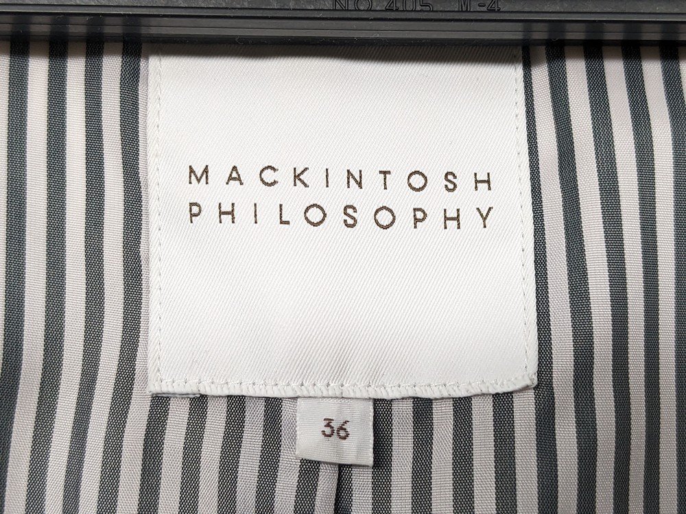 MACKINTOSH PHILOSOPHY Macintosh firoso feeder un long coat H5A08-841-08 size :36 color : gray 