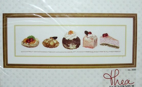 ★Thea Gouverneur クロスステッチキット / Cake Assortment_画像1