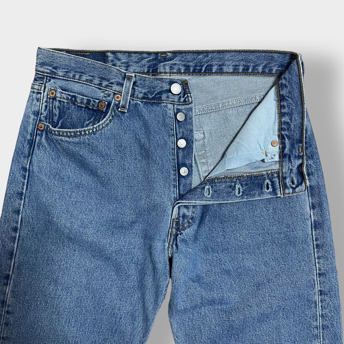 LEVI'S】90s USA製 501 デニム ジーンズ ジーパン W33 ボタン裏 LEVI'S】90s USA製 501 デニム ジーンズ ジーパン W33 ボタン裏