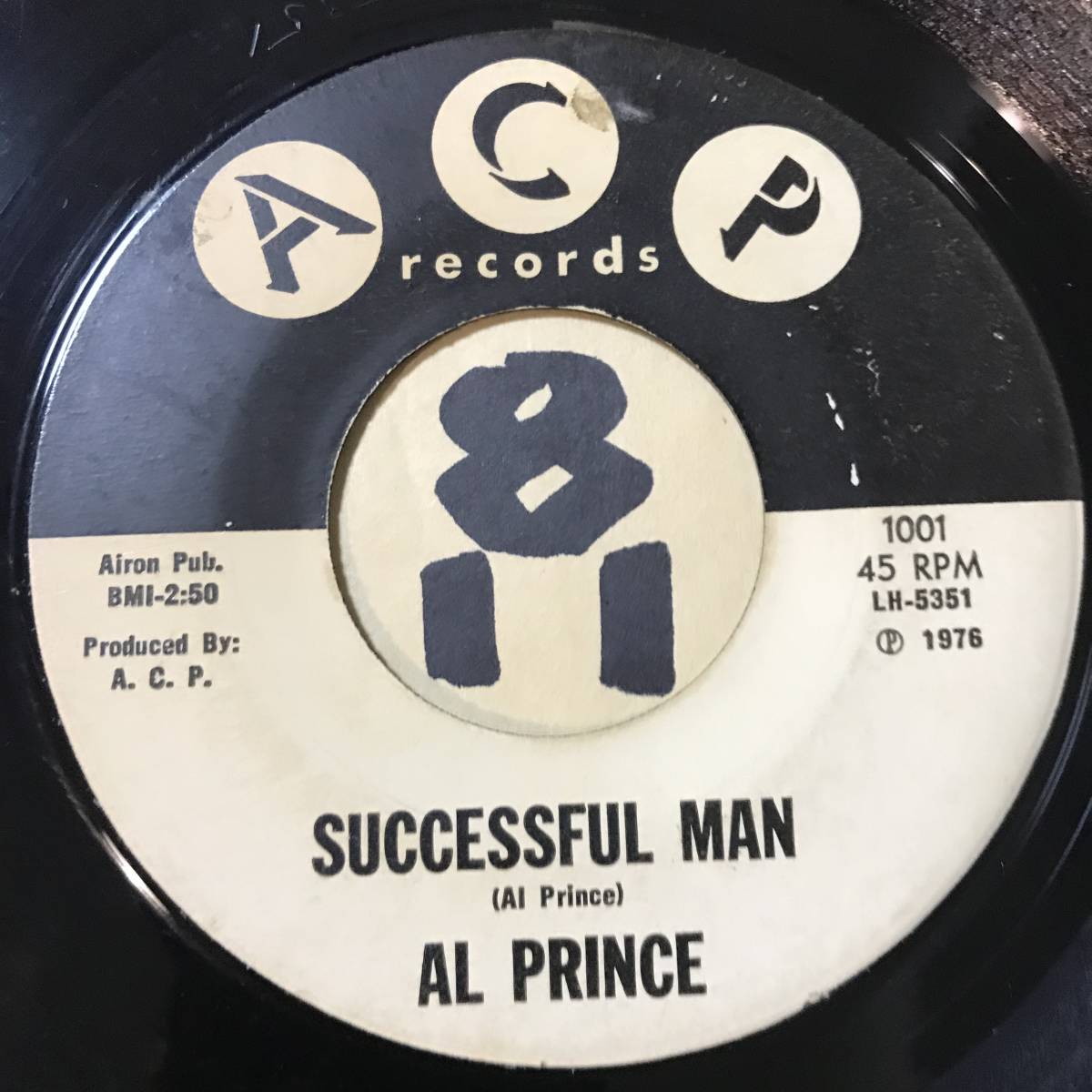試聴 Texas R&B Dancer 45 AL PRINCE THE WINDOW PANE / SUCCESSFUL MAN 両面EX 1969 _画像1