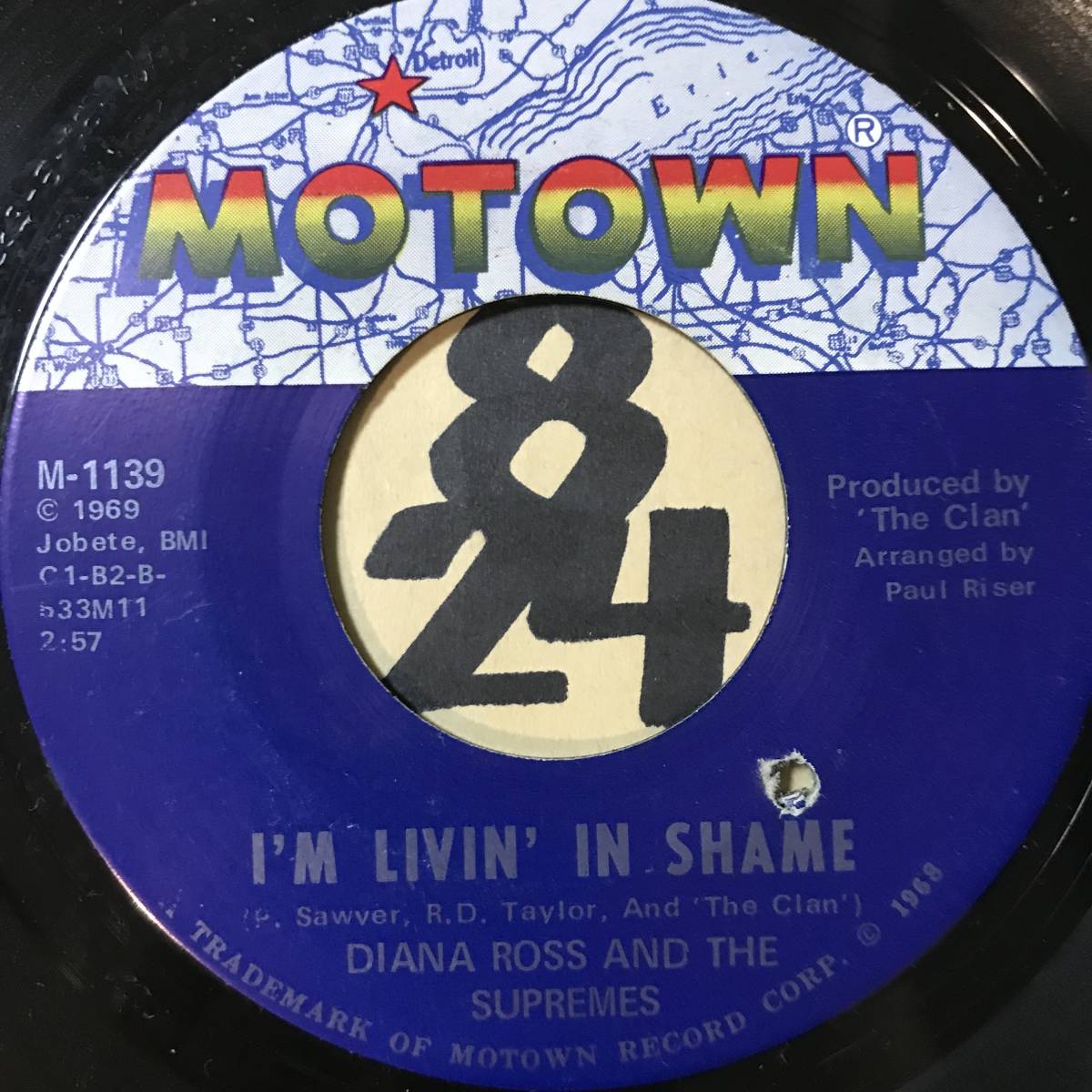 試聴 フリー・ソウル・ダイアナ・ロス収録 DIANA ROSS AND THE SUPREMES I’M LIVIN’ IN SHAME 両面NM _画像1