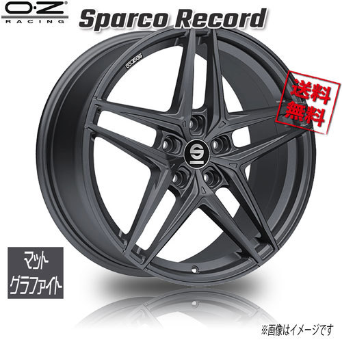 OZレーシング OZ Sparco Record マットグラファイト 17インチ 5H114.3 7.5J+45 4本 73 業販4本購入で送料無料_画像1