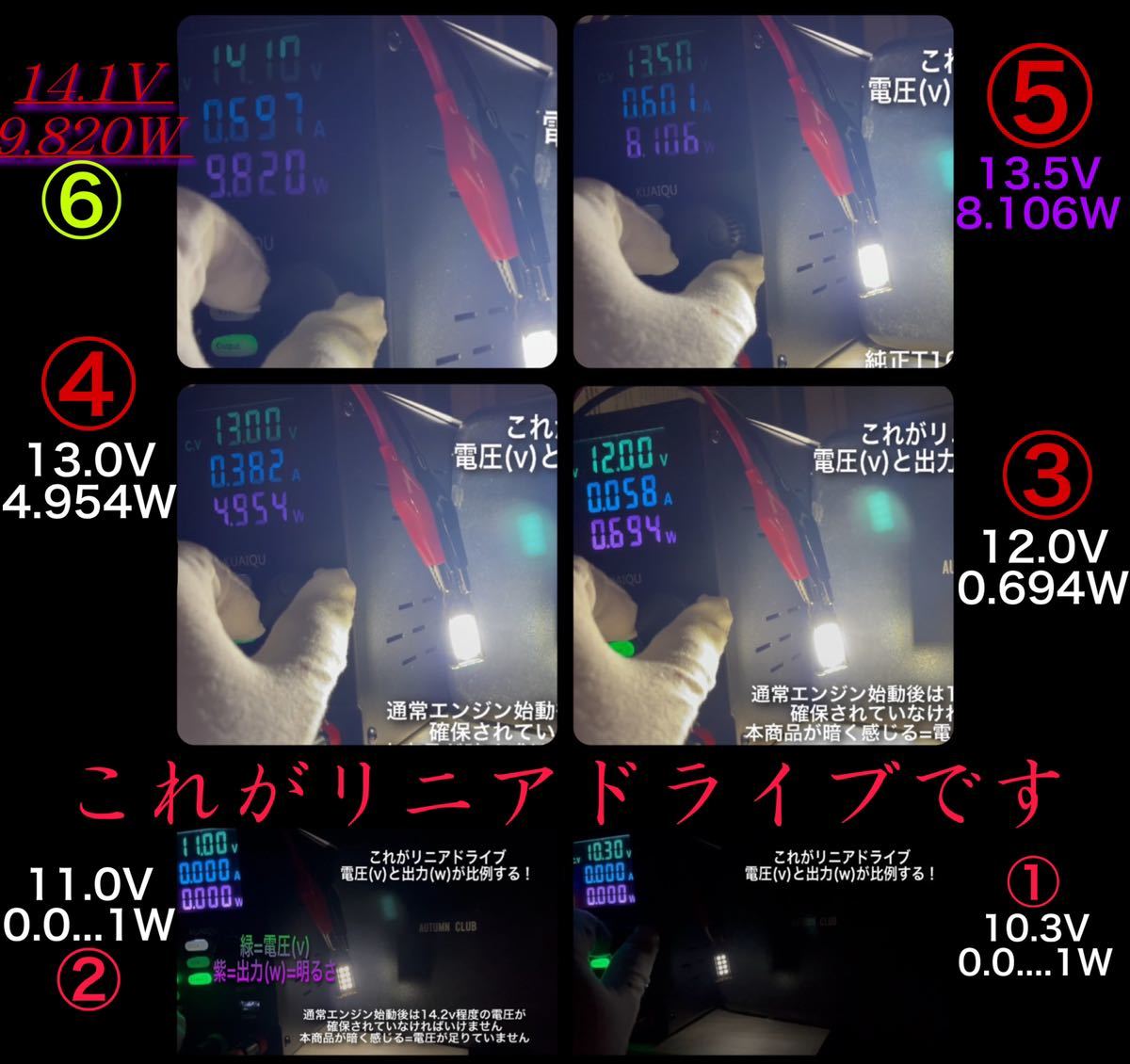 爆光 LED バックランプ GT T16 T15 バックライト 純正サイズ ホワイト LED T10 純正同等 高出力 爆光 バック球 6000k 高輝度 ポン付 リニア_画像4