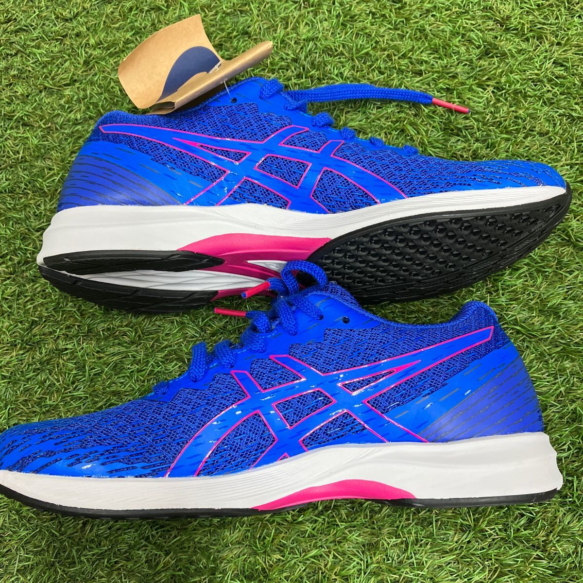 [ new goods unused ] Asics running shoes LYTERACER 3 lady's 402lapizla yellowtail blue / pin Crave 23.0 cm