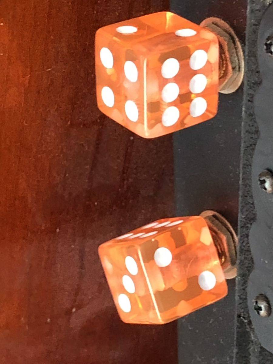  double bass dice knob clear orange Brian setsa-s tray Cat's tsu Gretsch rockabilly 