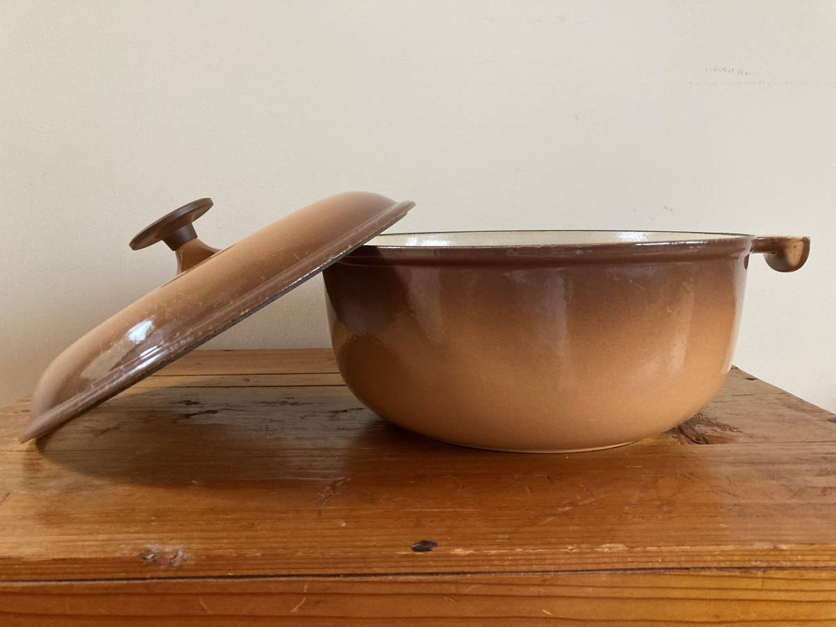 le creuset la mama ルクルーゼ　ママ　２６ｃｍ　エンツォ　マリ　ビンテージ　中古_画像3